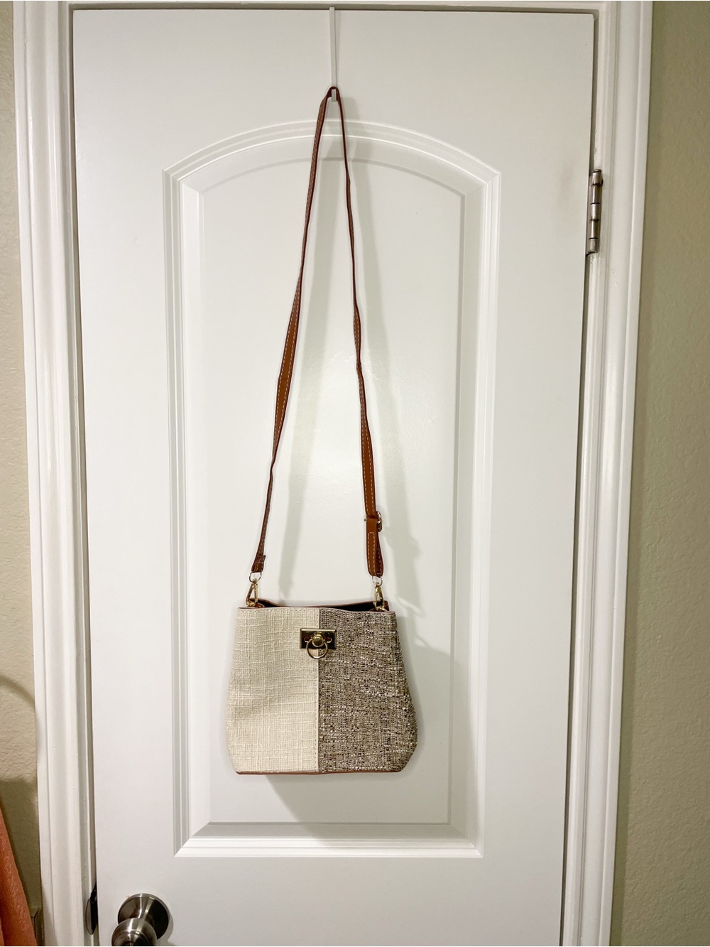 Two-Tone Shoulder Bag